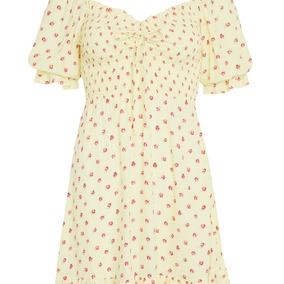 Faithfull the Brand Sage yellow floral sundress - Picture 3 of 10